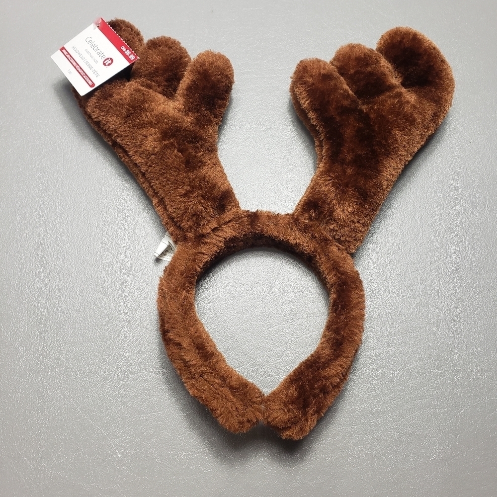 New celebrate it Christmas reindeer antler headband
